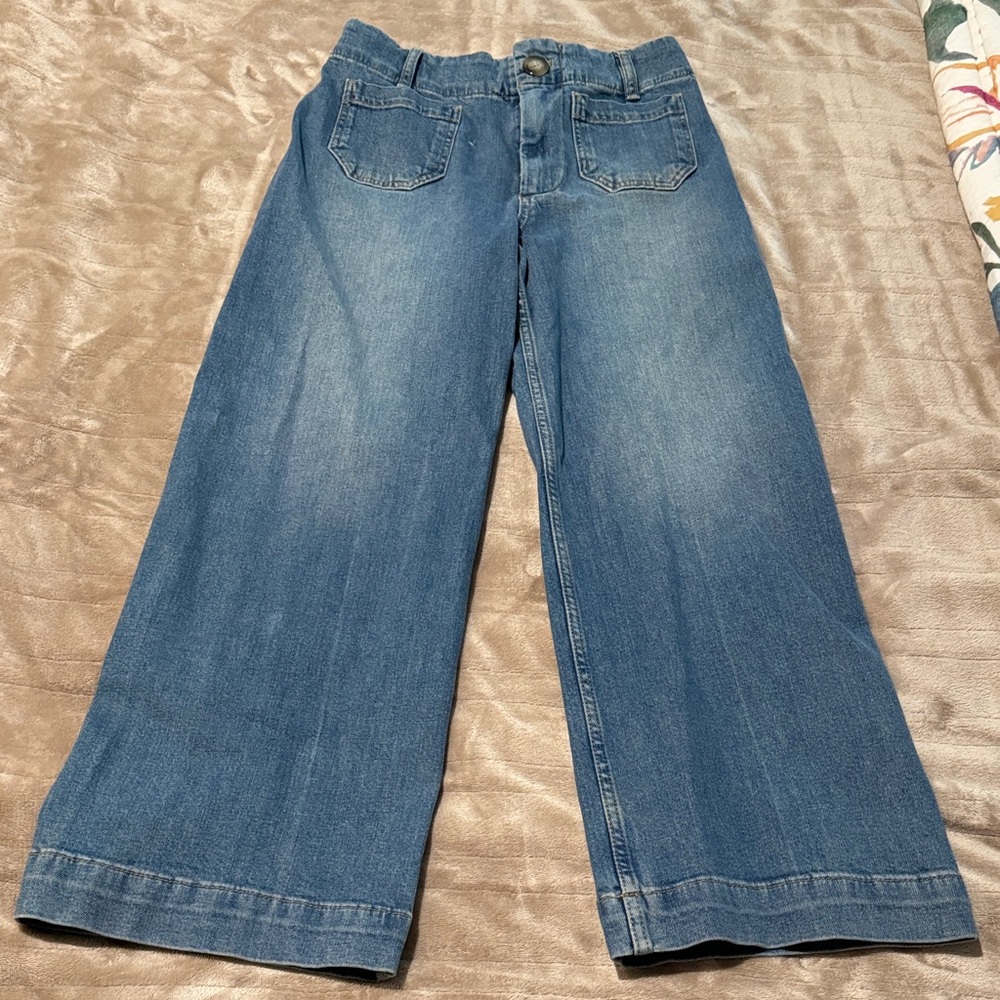 Pilcro Wide-Leg Jeans in Denim Blue